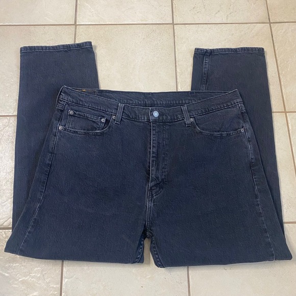 Levi Strauss Signature Other - Levi Strauss Mens 505 Regular Fit Straight Leg Jeans Black Size 40x30